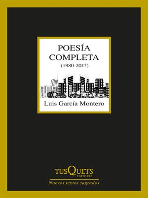 cover image of Poesía completa (1980-2017)